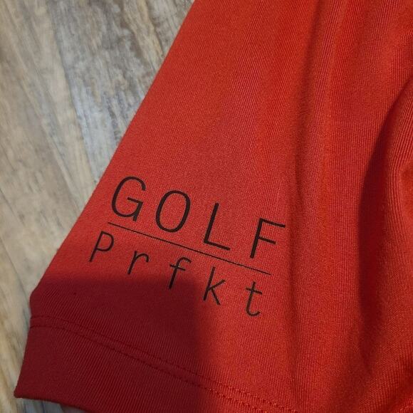 Atlas Premier Men's Golf Prfkt short sleeve Polo red and black size XL - Picture 3 of 10